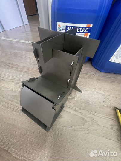 Печь щепочница турбо печка