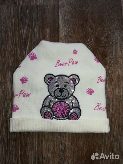 Шапки белая, серая, розовая. За 1 шт