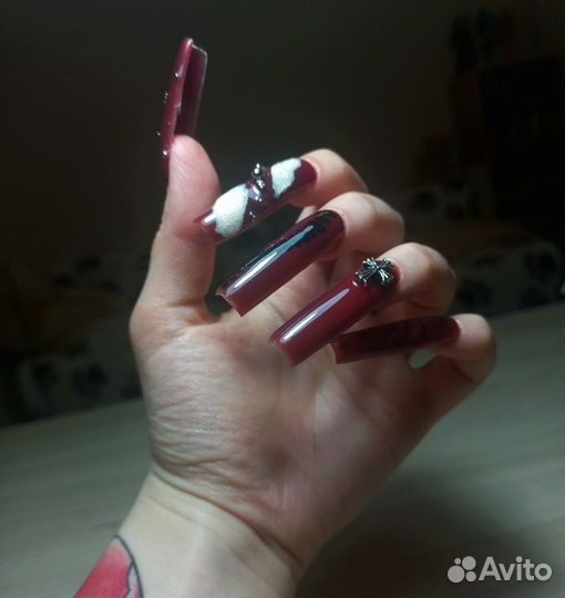 Маникюр наращивание ногтей