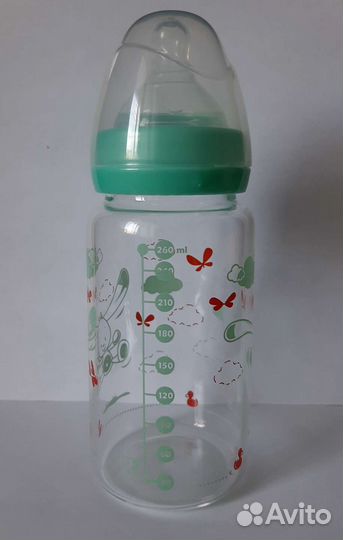 Бутылочка стеклянная новая 260 мл