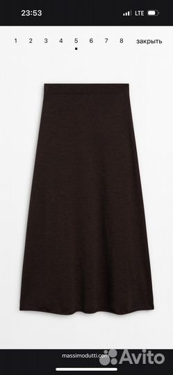 Massimo dutti юбка шерсть