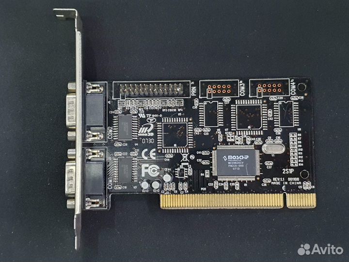 Контроллер PCI to 2xCOM-Port ext, EIO-2S1P /moschi