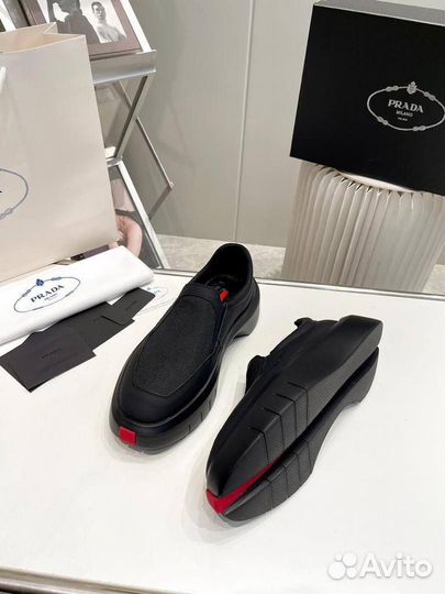 Кроссовки мужские текстиль и кожа Prada 39-45