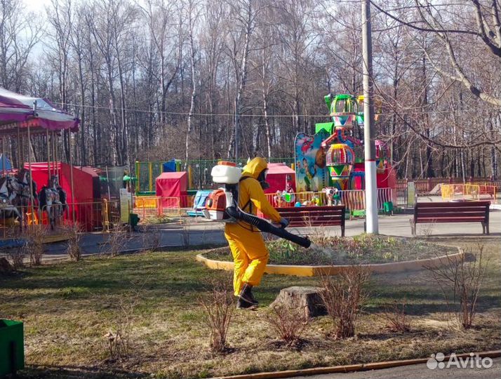 Акарицидная Обработка территории от клещей