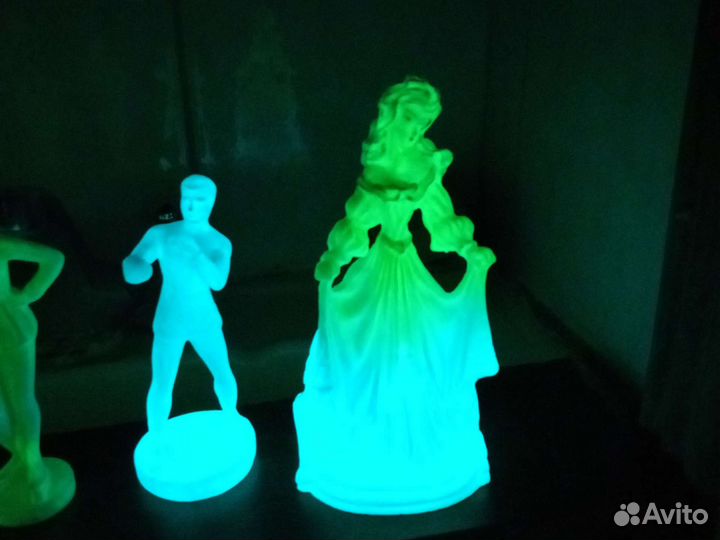 Статуэтки фигурки пластик фосфор СССР