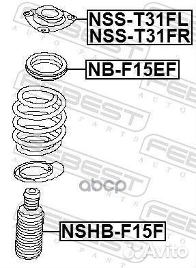 Опора амортизатора febest NB-F15EF (54325-4MA0A)