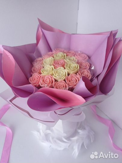 Букет из шоколадных цветов