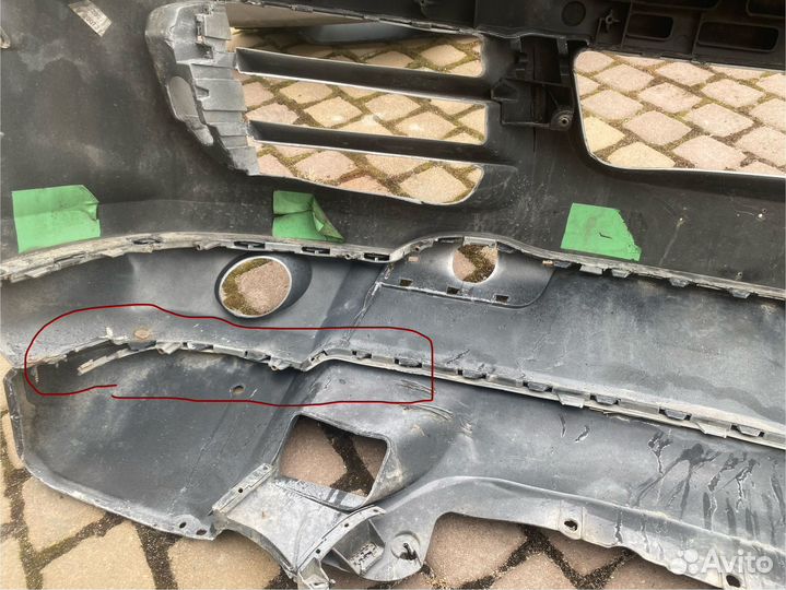 Бампер передний porsche cayenne 957 рестайлинг