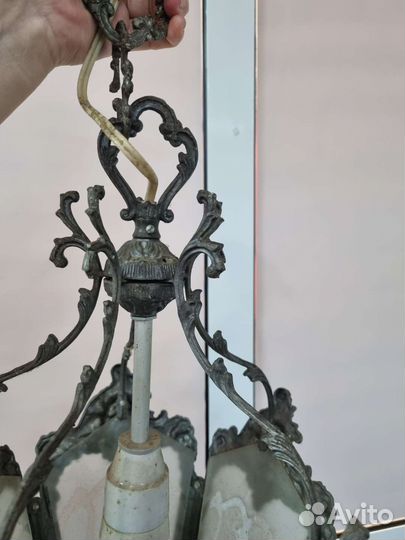 Люстра, СССР. Силумин. Состояние хорошее