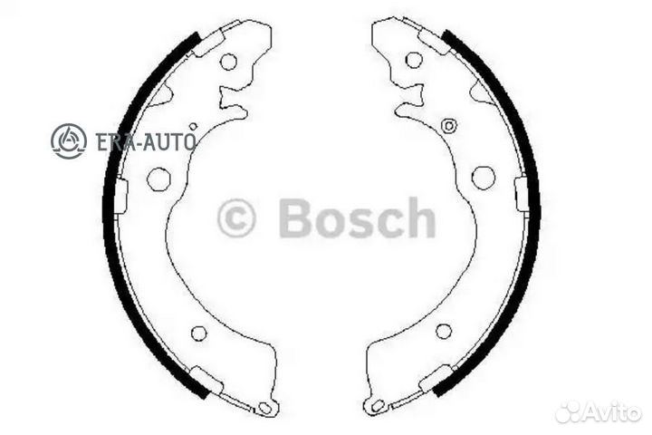 Bosch 0986487440 Колодки тормозные барабанные