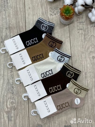 Носки женские брендовые хлопок dior, fendi,gucci