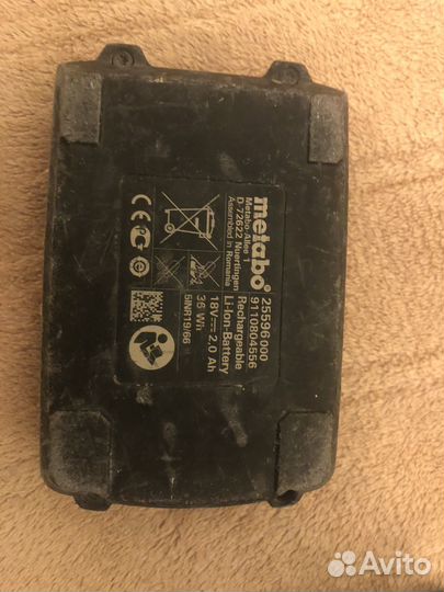 Зу и аккумулятор metabo