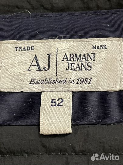 Armani jeans мужская зимняя куртка пух утки р 52