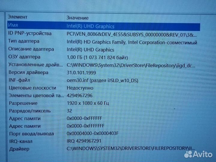 Ноутбук Intel Р142 /Celeron/8Гб/256Гб/Graphics