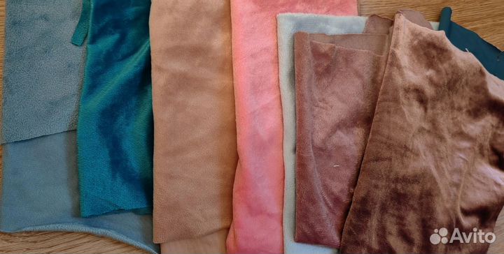 Наборы тканей хлопок, плюш, для кукол тильда