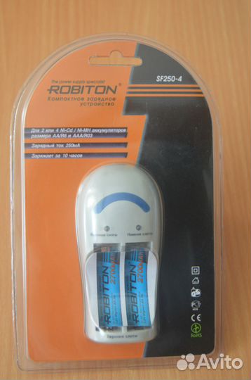 Новое зарядное устройство Robiton SF250-4 д/аккуму
