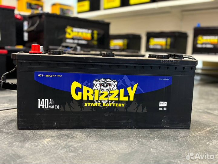 Аккумулятор Grizzly start battery 140 Ah