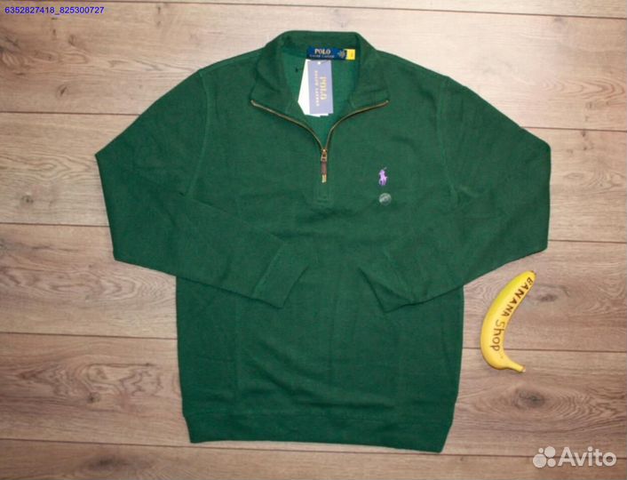 Polo Ralph Lauren джемпер зеленый полузамок (Арт.45128)