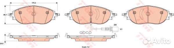 Колодки передние seat Alhambra II/VW Sharan II all