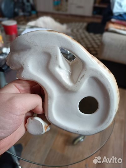 Фарфоровая статуэтка леопард лфз