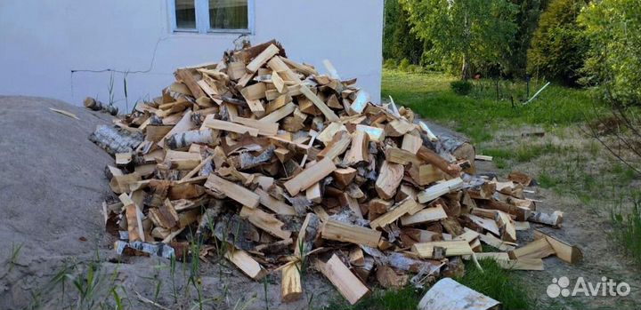 Дрова березовые нарубленные