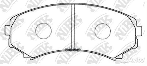 Колодки тормозные дисковые передние NiBK PN3414