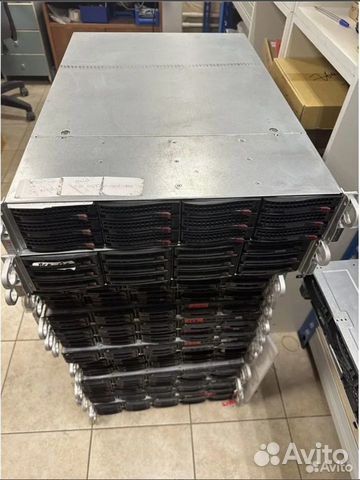 Сервер X9DRI-LN4F+ + E5-2697v2*2 + 512gb 1866MHz