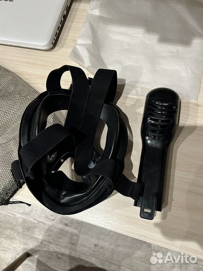 Маска для снорклинга для плавания черная