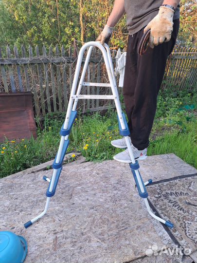 Лестница для каркасного бассейна бу