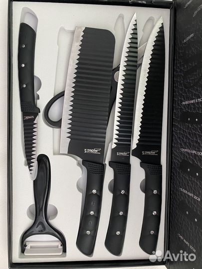 Набор кухонных ножей zepter новый сталь