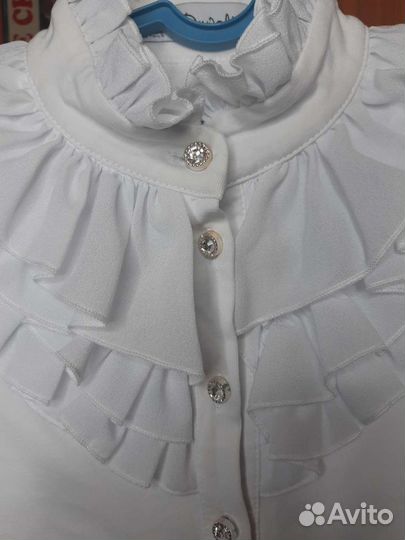 Блузка белая для девочек