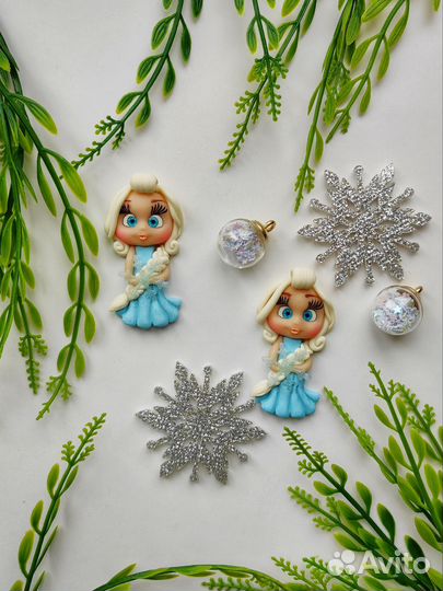 Серединки для бантиков из полимерной глины