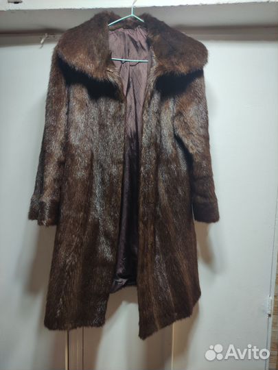 Шуба норка 48-50, мутон с капюшоном 44-46