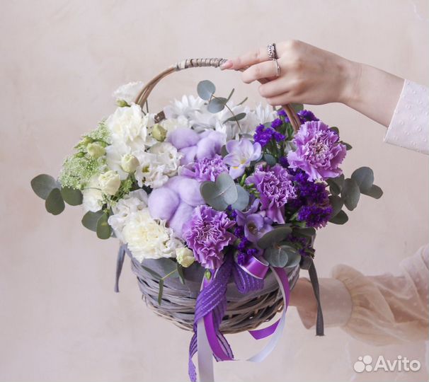 Корзина «Сиреневый градиент»