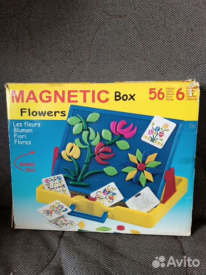 Детский конструктор на магнитах Цветы