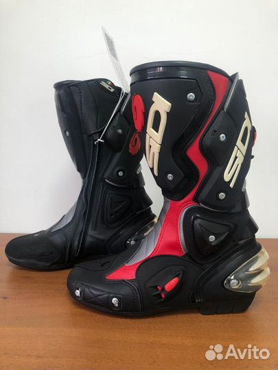 Мотоботы сапоги Sidi Vertigo размер 38 красно черн