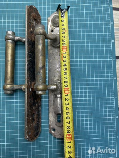 Дверная ручка латунь старинная