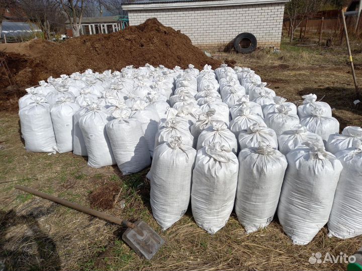 Навоз перегной в мешках