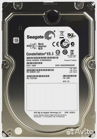 Жесткий диск Seagate Exos 7E10 ST4000NM001B 4TB
