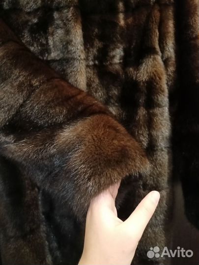 Шуба норковая с капюшоном 46 48