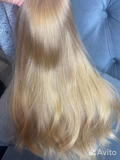 Детские волосы 48 см 84 г шелк/паутинка