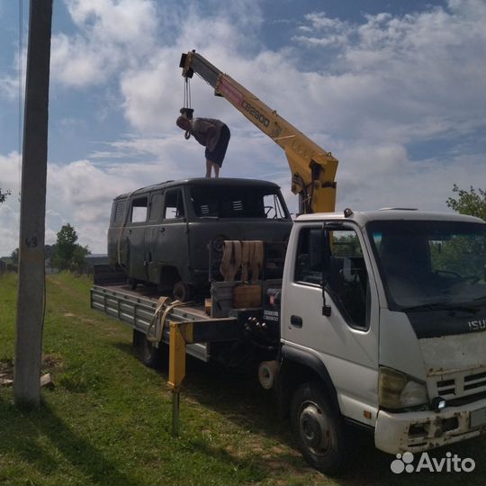 Бортовой грузовик Isuzu NQR75 с КМУ ShinMaywa, 2008