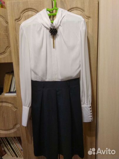 Платье школьное нарядное 46-48