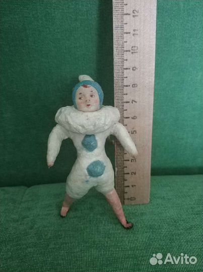 Арлекин из ваты раритет