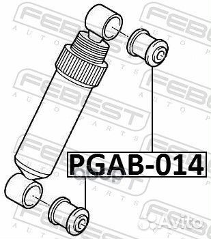 Сайлентблок заднего амортизатора pgab014 Febest