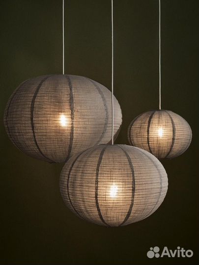 Абажур Zara Home Льняной