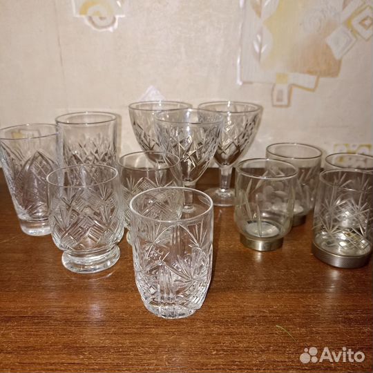 Бокалы фужеры рюмки стекло СССР