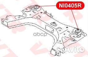 Сайлентблок балки задней подвески NI0405R VTR