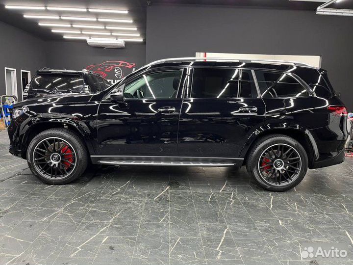 Накладки на суппорта алюминий AMG красные GLS x167