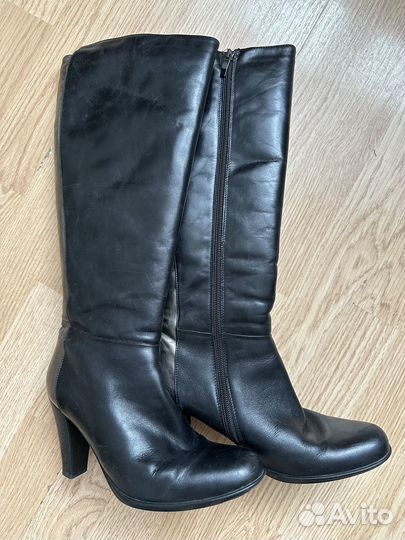 Сапоги женские зимние 37 размер кожа бу